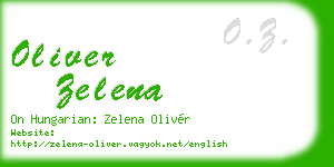 oliver zelena business card