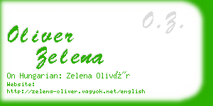 oliver zelena business card